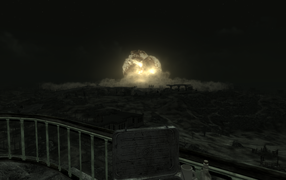 The explosion in the game Fallout 3