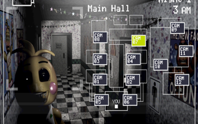 The game interface Five Nights at Freddy's