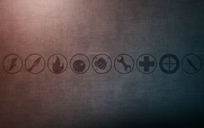 The icons of the game Team Fortress