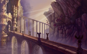 The road to the castle, the background of the game Bejeweled 3