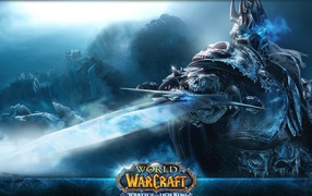 Warrior with a sword in the game World of Warcraft