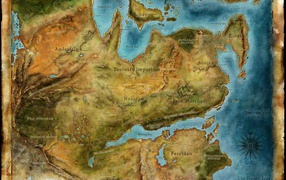 Карта мира игры Dragon Age