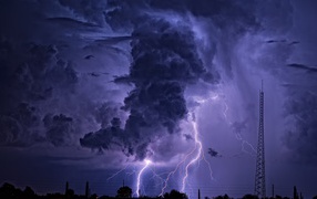 Unusual heavy thunderstorm