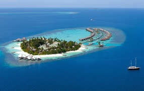 Paradise island for tourists