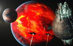 Death Star attack planetary system