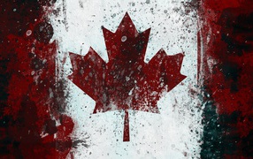 The image of the flag of Canada