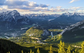 Панорама парка Банф, Канада
