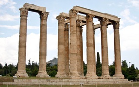 The ancient Temple of Zeus, Greece