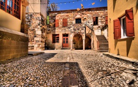 The old yard in Chios, Greece