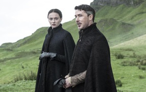 A man and a woman from the TV series Game of Thrones