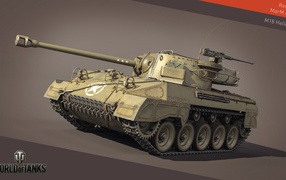The game World of Tanks, tank M-18 Hellkat