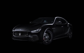 Black car Maserati Ghibli Nerissimo Special Edition, 2017