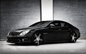 Black stylish Mercedes-Benz CLS-Class