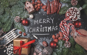 Подарки, угощения и праздничный декор на Рождество