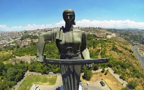 Monument Mother Armenia Yerevan city