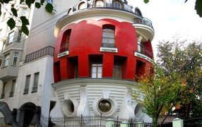 Достопримечательность дом яйцо, Москва 