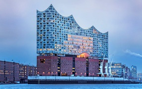 The unique Elbe Philharmonic, Hamburg, Germany