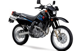 Stylish black motorcycle Suzuki DR650S