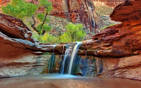 Waterfall in the Grand Canyon