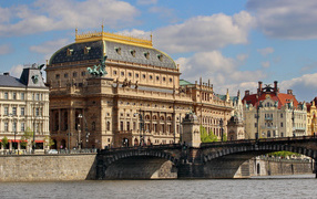 National Opera House by the River, Prague. Czech Republic