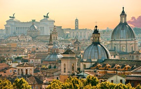 Вид на Ватикан в лучах солнца, Рим