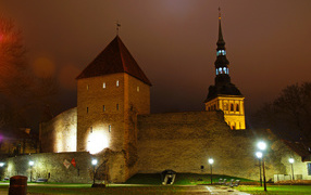 Вируские ворота средневековой крепости,  Таллинн. Эстония 