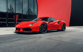 Red sports car Pogea Racing FPlus Corsa Front, 2018