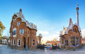 Beautiful park Guell, Barcelona. Spain