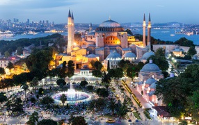 View of the evening mosque of Kocatepe, Ankara. Turkey