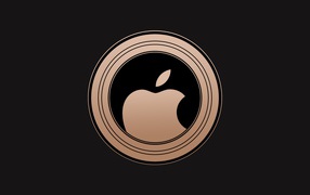 Логотип IPhone XS на черном фоне