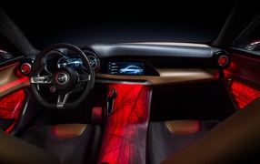 Expensive car interior Alfa Romeo Tonale Concept, 2019