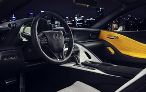 The car interior Lexus LC 500, 2019