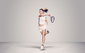 Румынская теннисистка Симона Халеп с ракеткой