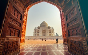 Beautiful temple of the Taj Mahal. India