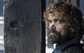 Character Tyrion Lannister with a beard from the series Game of Thrones
