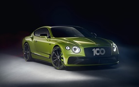 Car Bentley Continental GT, 2019 on a black background