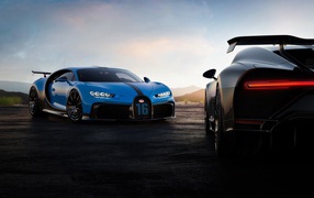 Автомобиль Bugatti Chiron Pur Sport 2020 года 