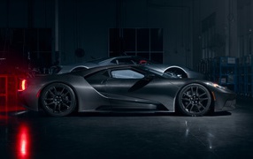 2020 Ford GT Liquid Carbon cars in the garage