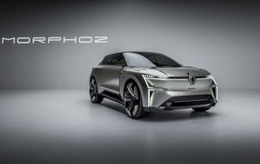 Автомобиль Renault Morphoz 2020 года на сером фоне