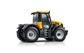 JCB Fastrac 3230 tractor on a white background