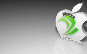 Imac 27 logo on a gray background