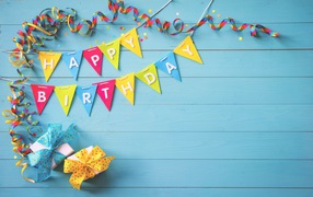Paper Flags and Birthday Gifts