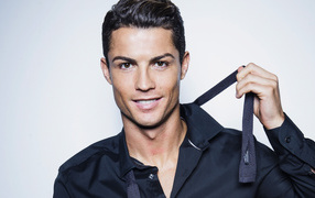 Popular football player Cristiano Ronaldo with a charming smile