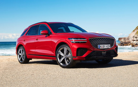 2021 Genesis GV70 2.5T AWD Red SUV by the Sea