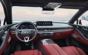 The interior of the 2021 Genesis G80 Sport