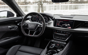 2021 Audi RS E-Tron GT interior in black