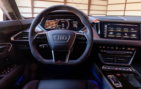 2022 Audi RS E-Tron GT black leather interior