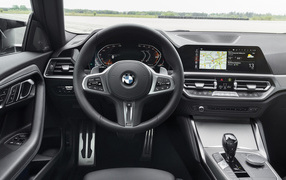 2021 BMW M240i XDrive Coupé in black leather interior