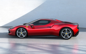 2022 Ferrari 296 GTB side view