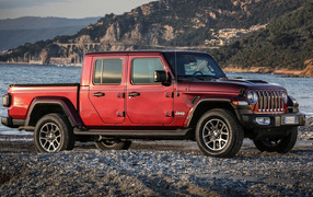 2021 Jeep Gladiator 80th Anniversary pickup near the water